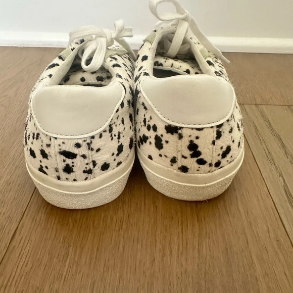 Madewell‎ Sidewalk Shoes Low-Top Sneakers in Spatter-Painted Calf Hair Size 9 - Picture 2 of 7